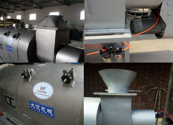 氣旋篩：電機(jī)，進(jìn)料口，氣壓裝置等特寫(xiě)圖片