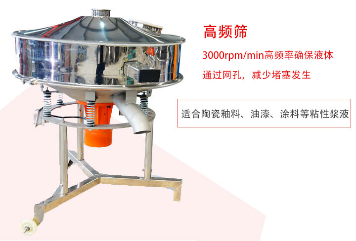 該產(chǎn)品是針對漿液過濾設計的一種高頻篩分機。
