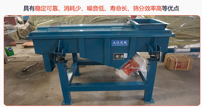 具有穩(wěn)定可靠、消耗少、噪音低、壽命長、振型穩(wěn)、篩分效率高等優(yōu)點