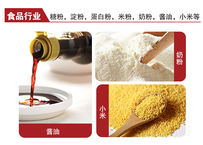 全不銹鋼食品振動(dòng)篩可用于糖粉，小米，淀粉，蛋白粉，米粉，奶粉，醬油等物料